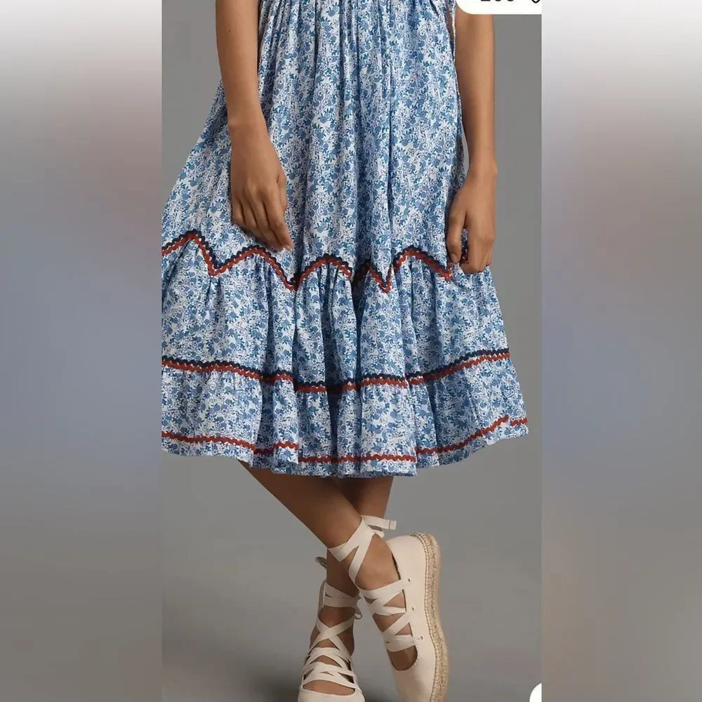 Anthropologie Mille Amalie Midi Skirt